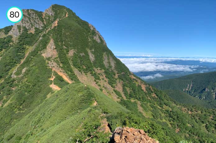 中岳からの下り