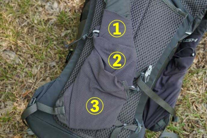 パーゴワークス　ラッシュ20　ショルダーハーネス　収納ポケット