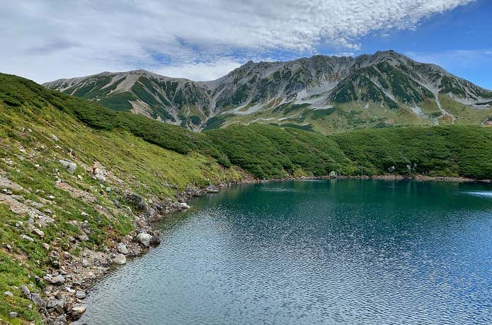 みくりが池から見る立山