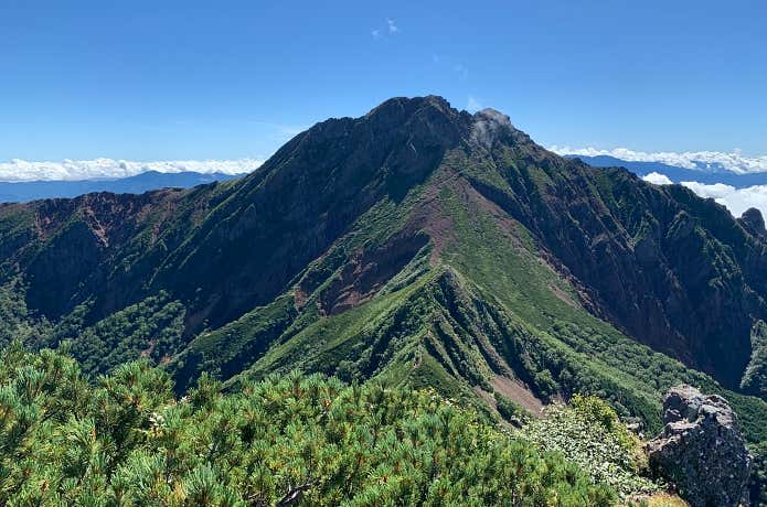 阿弥陀岳から見た赤岳