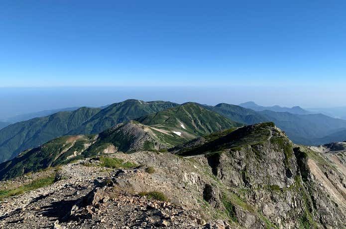 山頂から北方向の展望