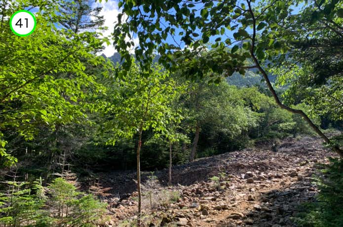 最上部の川原