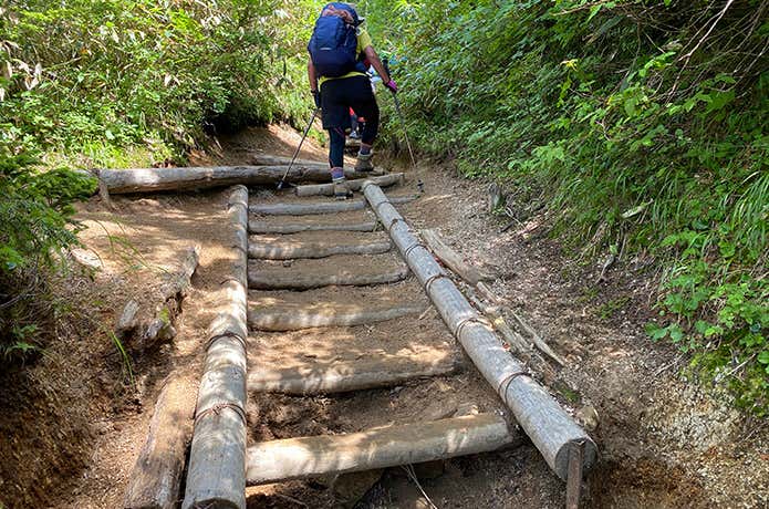 合戦尾根　登山道