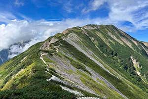 栂池からの稜線