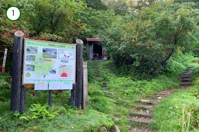 蓮華温泉登山口