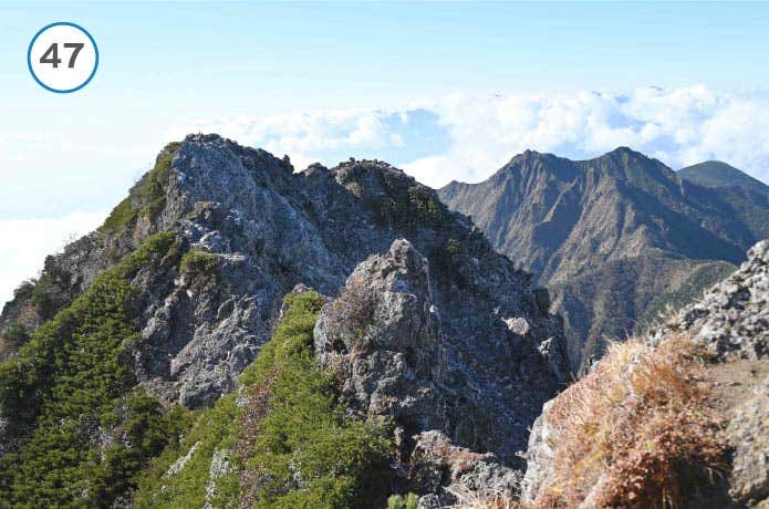 赤岳稜線　権現岳方面