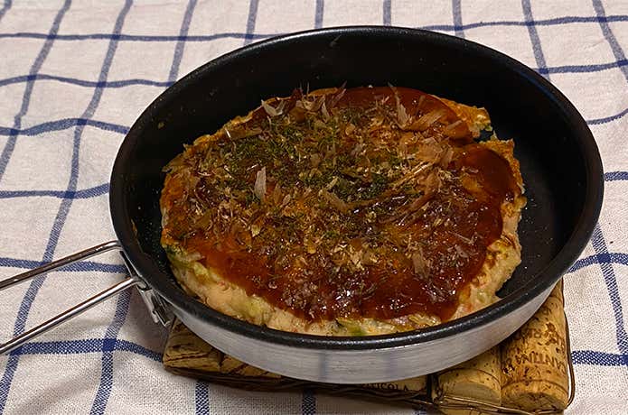 常温食材のみで作るお好み焼き