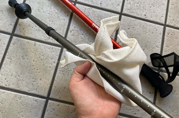 トレッキングポールのお手入れ