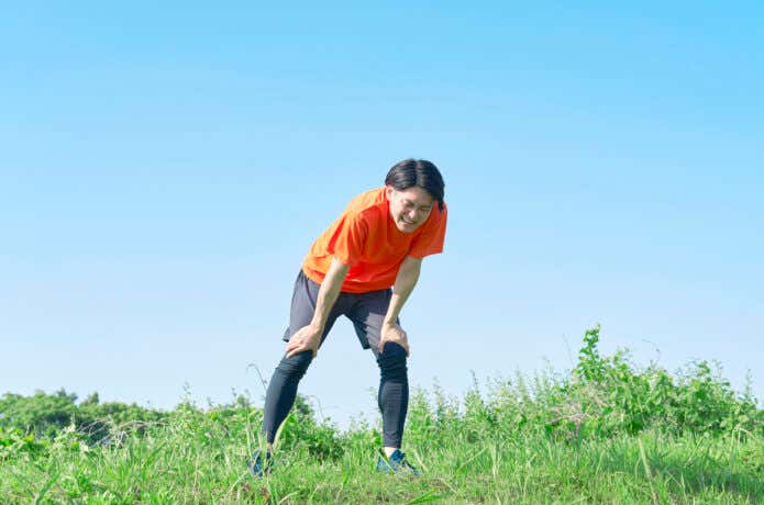 スポーツで疲労した人