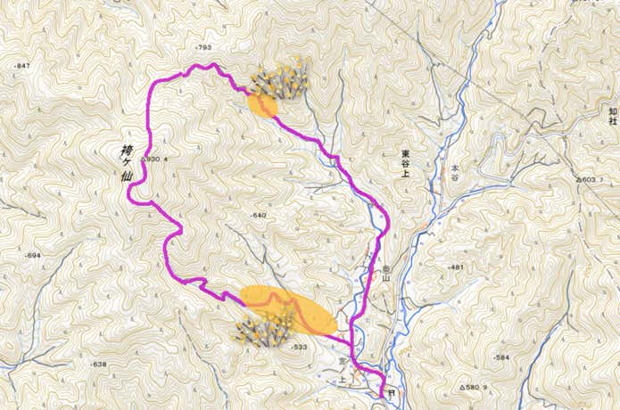 袴ヶ仙MAP