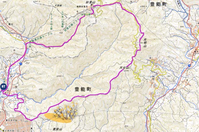 妙見山MAP