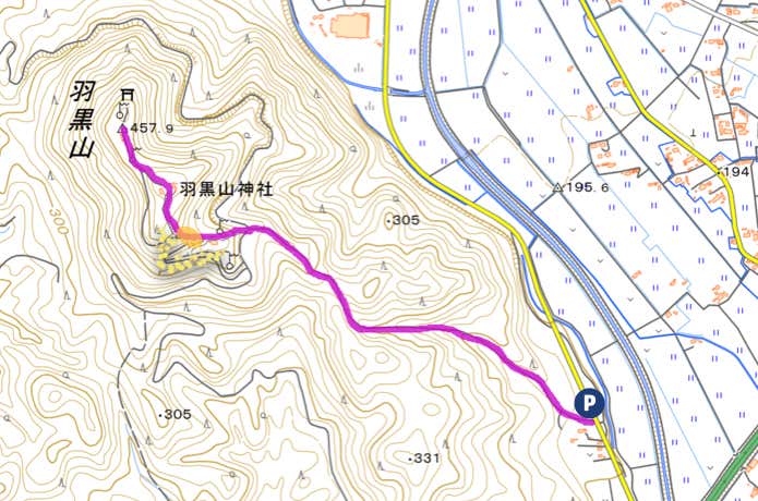 羽黒山MAP