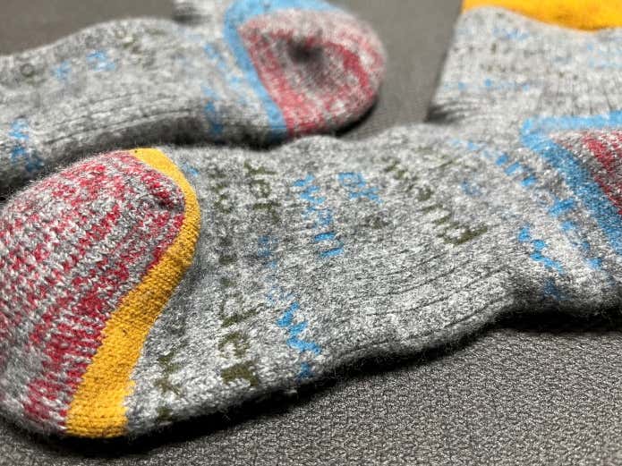 and wander
and wander wool socksつま先部分