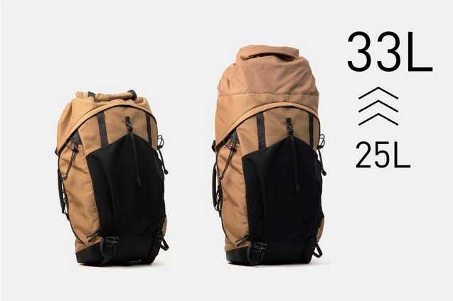 容量の拡張が33Lまで可能