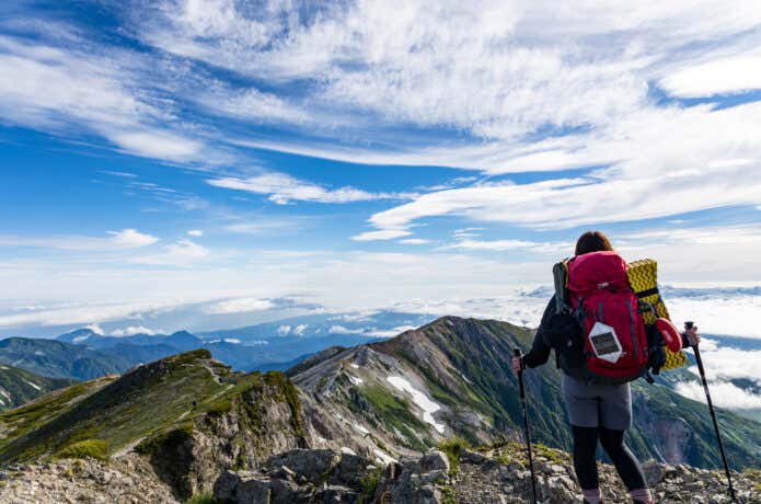 テント泊登山者