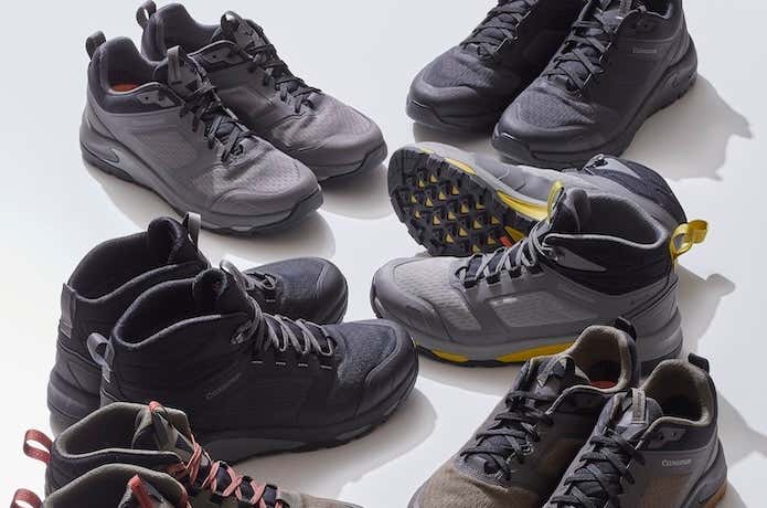 並べられた6足の登山靴