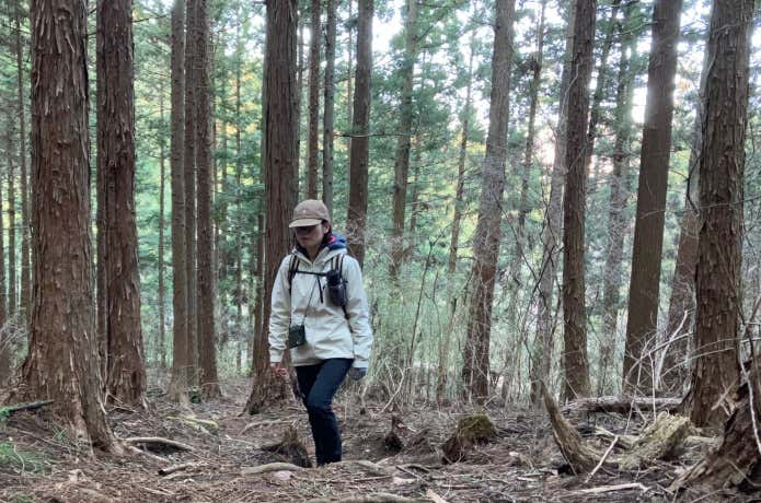 TsURUSOを山で使っている登山者