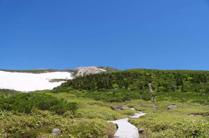 白山弥陀ヶ原と御前峰