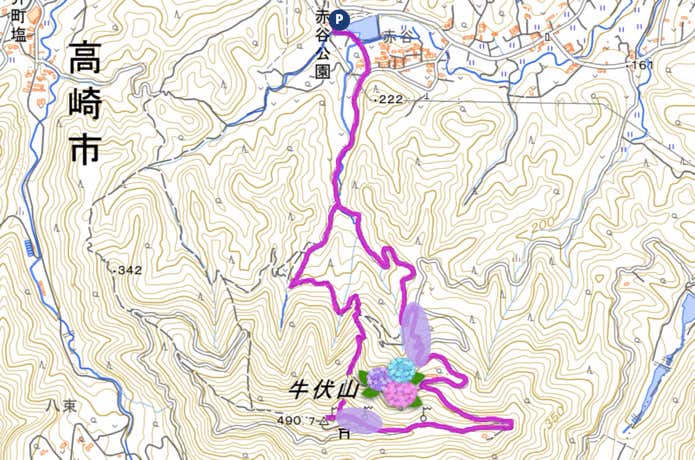 牛伏山MAP