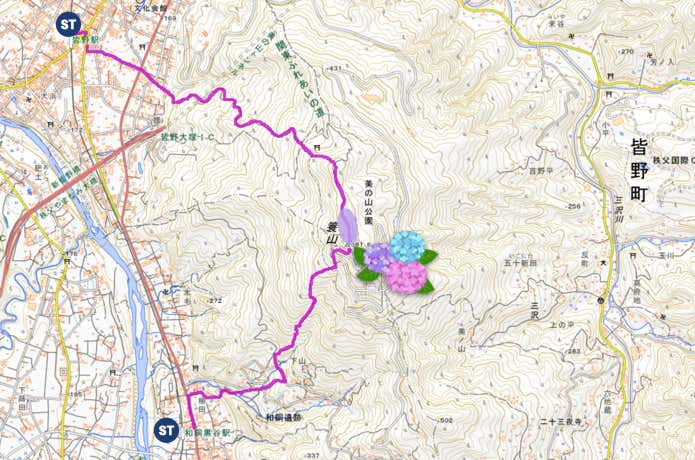 簑山MAP