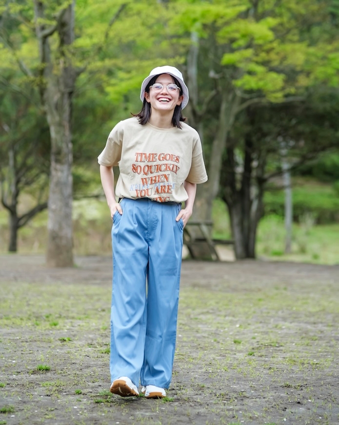 ミリタリーワイドパンツ