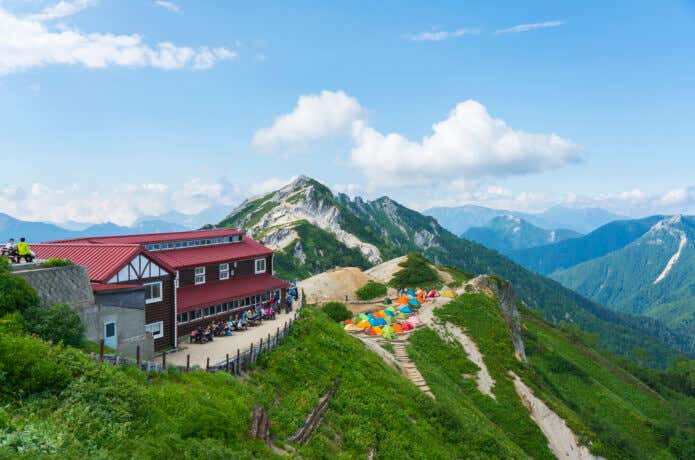 燕山荘と燕岳