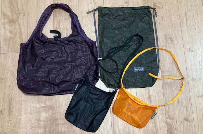 モンベルU.L.バッグシリーズ 商品全体像