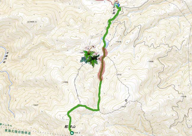 籾糠山 ニリンソウの地図