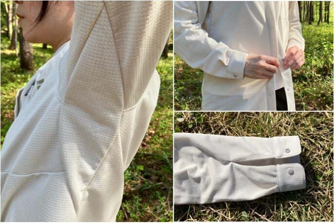 ラミースピンニットシャツの動き安さのためのこだわり