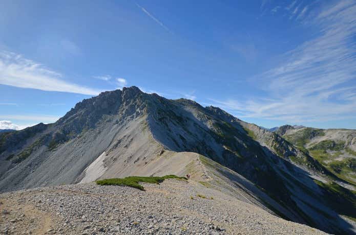 真砂岳から見た立山三山