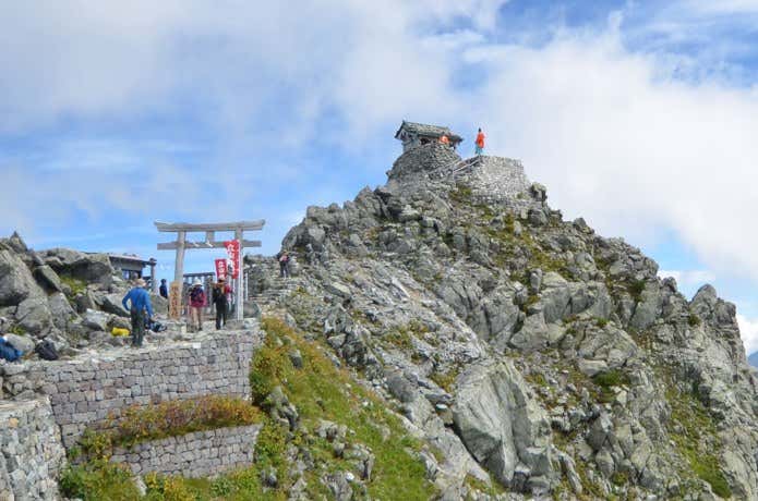 立山の雄山の山頂