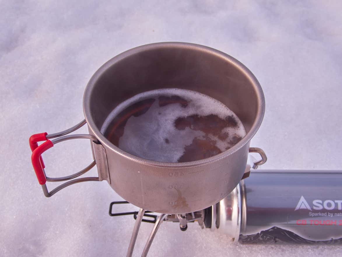SOTO トライトレイル CBタフ 雪山 沸騰