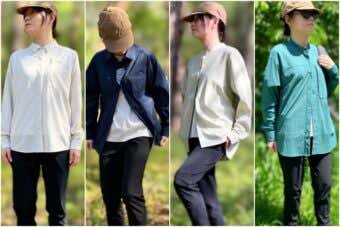 登山には山シャツ