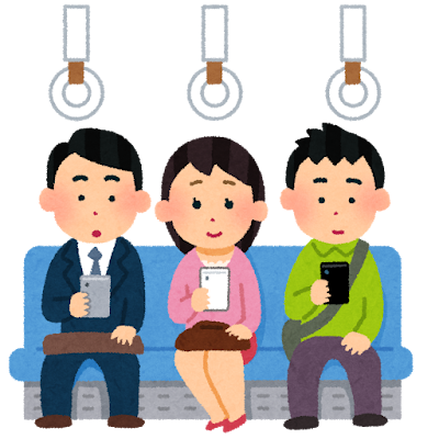 走行中の電車内
