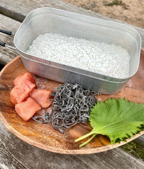 塩昆布と明太子の炊き込みご飯 材料