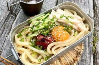 メスティンで冷やし梅うどん