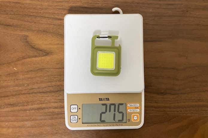 測ったところ、27.5gでした
