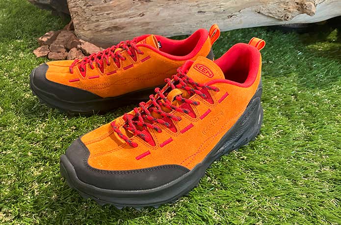 KEEN キーン JASPER ジャスパー 1029404 プレミアムレザー 緑橙