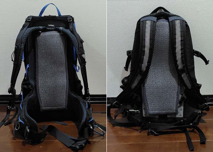 パックに取り付けた3Dバックパネル