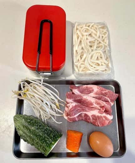 ゴーヤチャンプルうどん