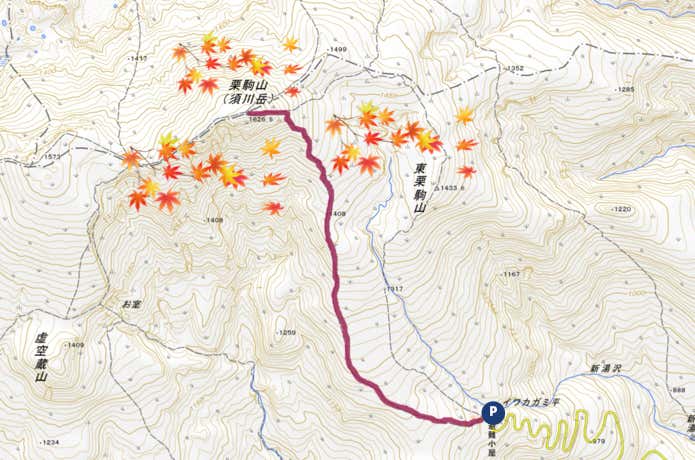 栗駒山紅葉MAP