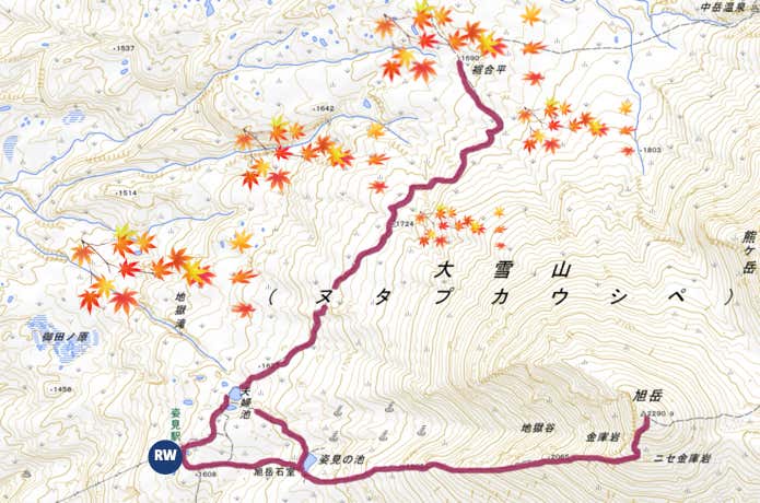 裾合平紅葉MAP