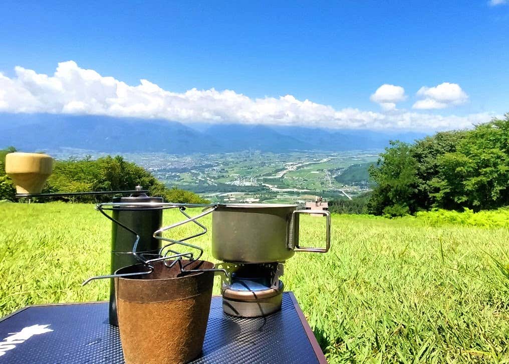 コーヒーギア＠安曇野市長峰山頂