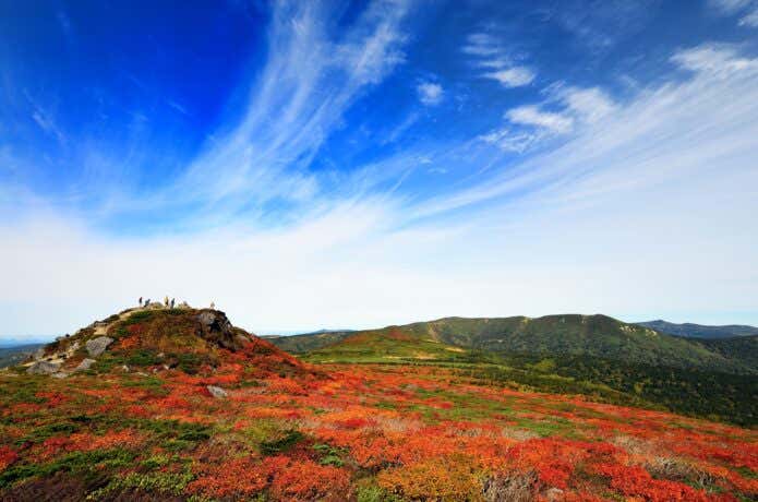 紅葉の三ツ石山
