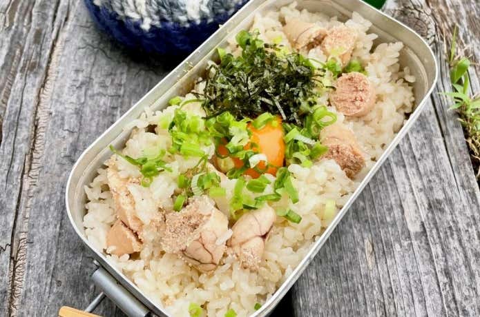 メスティンで作るたらこバターごはん