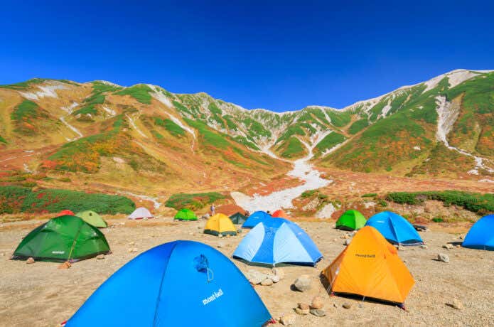 登山のテント泊