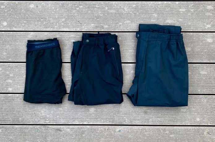 冬登山のボトムス例
