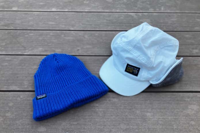 冬登山向けの帽子