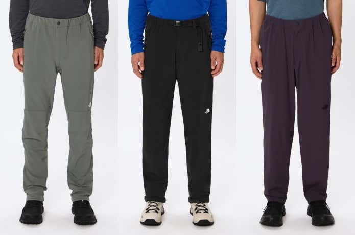 ザ・ノース・フェイスのトレッキングパンツのシルエット