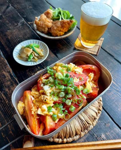 トマトと玉子の中華炒め 完成